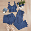 Three Pcs pajama Night wear set (2nd Round Order)