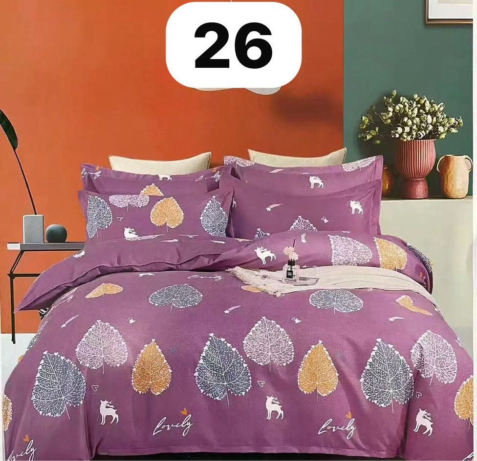 Mashuka ya rangi king size 8 kwa 9 na foronya nne za mito