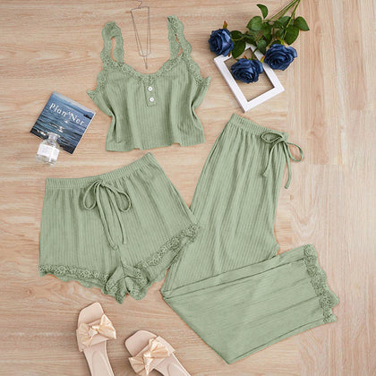 Three Pcs pajama Night wear set (2nd Round Order)